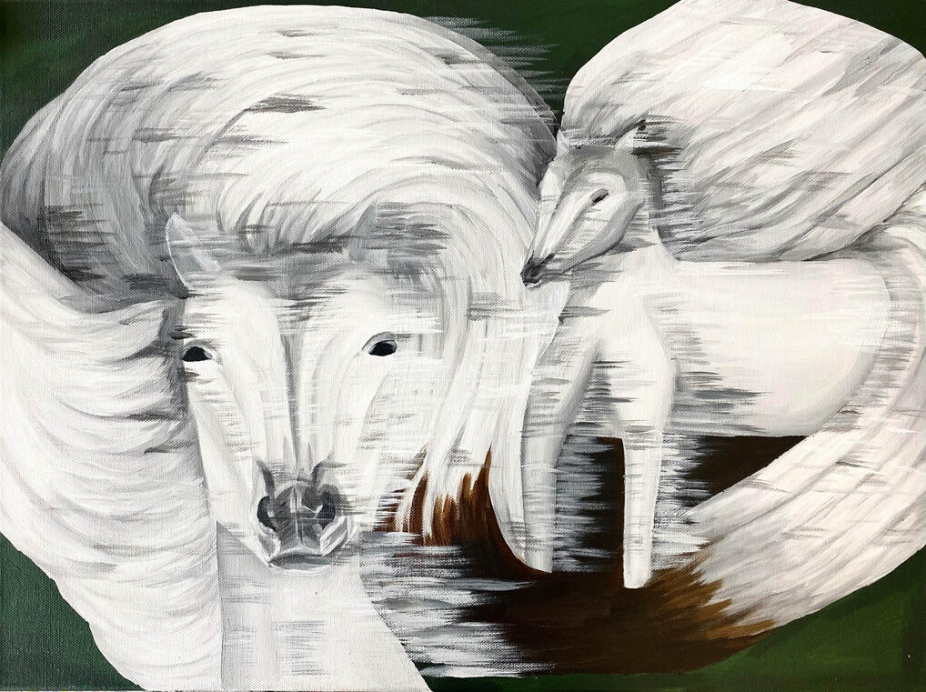 &quot;Runaway Horse&quot; | 2023 | Acrylic on Canvas | 18X24