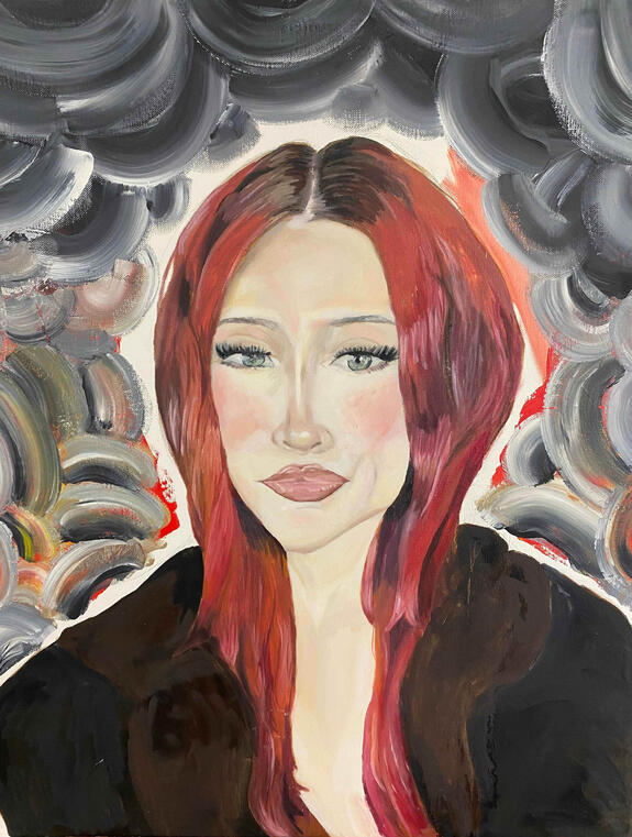 "Red Flames" | 2023 | Oil on Canvas | 24X30